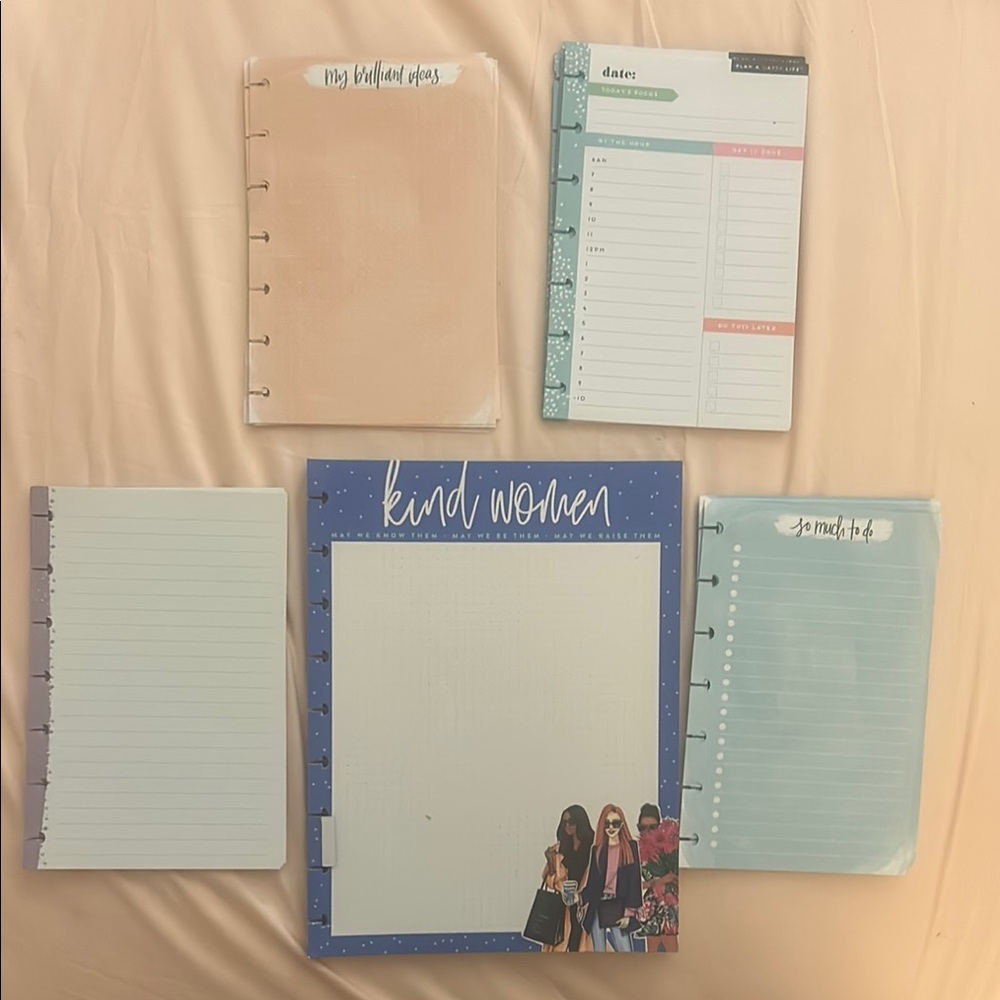 Blue and White Happy Planner